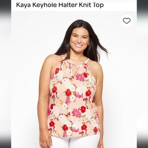 Market & Spruce Floral Sleeveless Women's Top - Multicolor - Size 2X